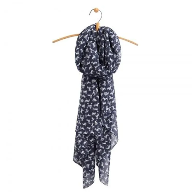 Joules Wensley Scarf - French Navy Dogs